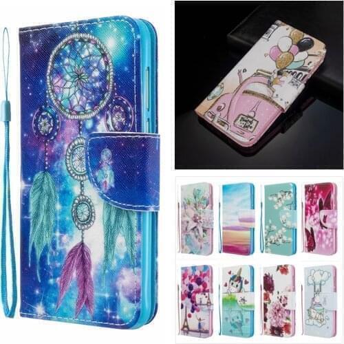 Cute Painted Etui On For Xiaomi Redmi Note 10S Flip Leather Magnetic Wallet Case For Xiomi Redmi Note10S Mi 10S 10 S Case Cover