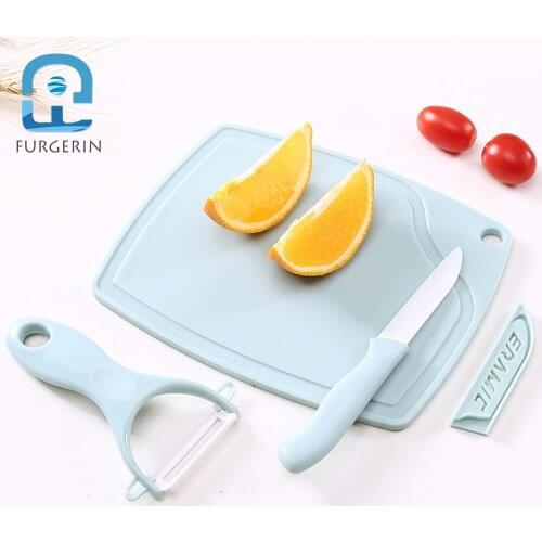 FURGERIN Zester Peepler Set vegetable peeler Ceramic Fruit Peelers with Chopping Board Accessories for Kitchen Gadget Cuisine