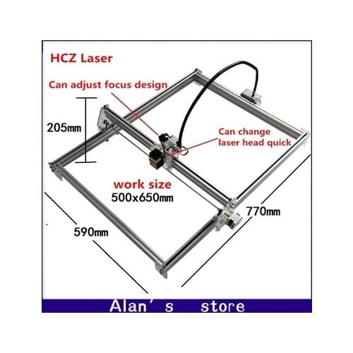 Laser engraver 50*65cm large area big power laser metal engraving machine cnc laser cutting mini laser module marking machine