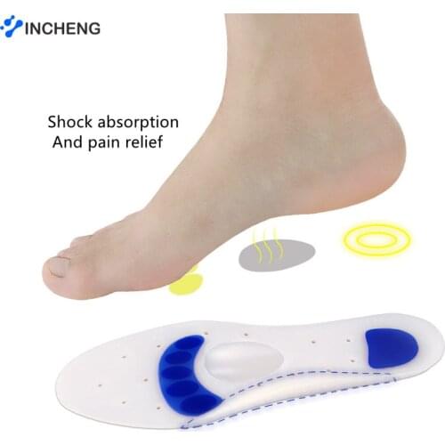 Medical Silicone Gel Insoles Soft Arch Support Orthopedic shoes sole Insoles Pad Flatfoot For Shoes Plantar Fasciitis