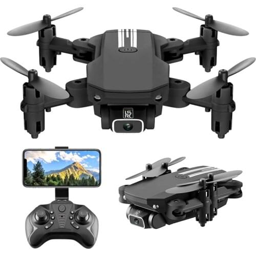 Mini RC Helicopter WiFi FPV Folding Aircraft 4K HD Wide Angle Camera Aerial Photography Dron 6-Axis Fixed Height Quadcopter Gift