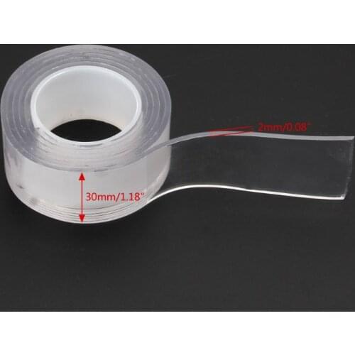 Reusable Adhesive Silicone Tape Universal Anti-Slip Double-sided Wall Stickers GXMA