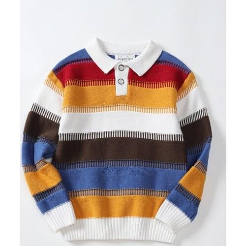 Fashion Soft Kids Sweaters Spring Winter Baby Boys Girls Warm Pullover Knitted Bottoming Thicken Childrens Clothes Top High Qua