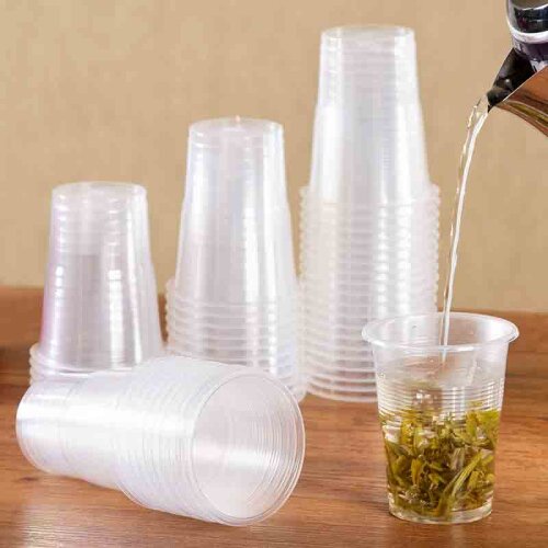 50pcs/pack 165ml Disposable Plastic Cup Household Tea Coffee Cup Beer Cup