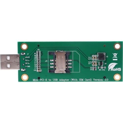 Mini PCI-e Wireless WWAN to USB Adapter Card With Slot SIM Card for huawei 203B