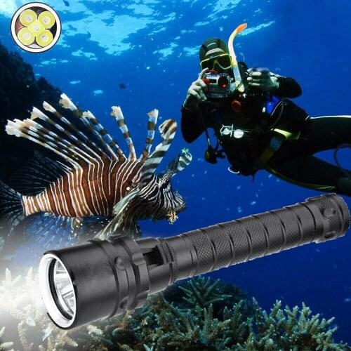 12000 Lumens Scuba Diving Flashlight 5T6/5L2 Professional Portable Dive torch 200M Underwater Waterproof Powerfull Flashlights