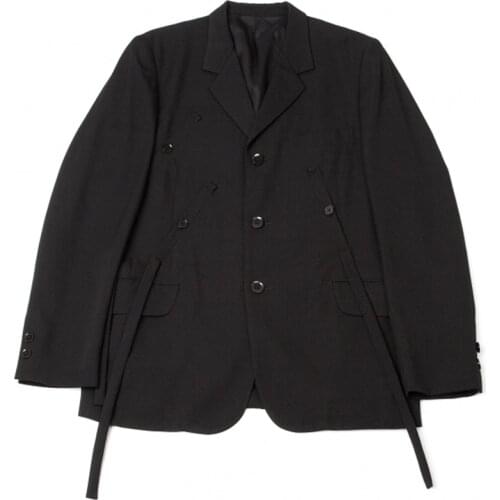 S~5XL Customized 2019 Mens clothing new fashion Hair Stylist male suits stitching and Splicing sling stage plus size costumes