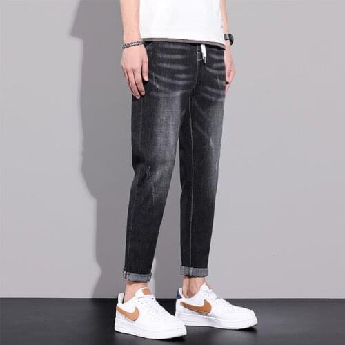 Spring Summer New Men Jeans Male Trousers Simple Design High Quality Cozy All-match Students Daily Casual Slim Denim Pants