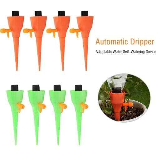 6/12Pcs Automatic Drip Watering Spike Automatic Flower Plant Garden Irrigation Kit Adjustable Water Self-Watering Device