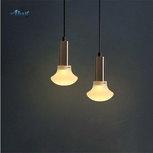 Nordic Modern Glass Small Pendant Light for Living Room Bedroom coffee Restaurant Bar Hanging Lamp Home Deco led light fixtures