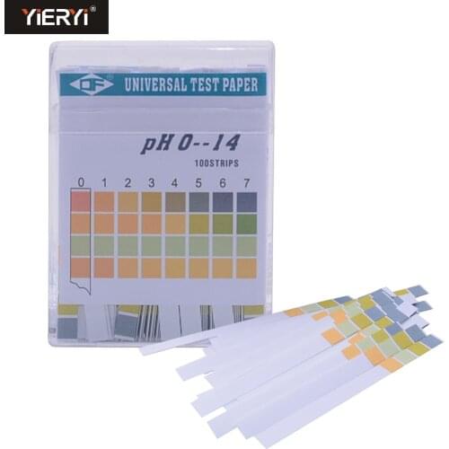 Yieryi 10PCS/LOT PH Meters PH Test Strips Indicator Test Strips 1-14 Paper Litmus Tester PH Analysis Instruments 80-100 strips