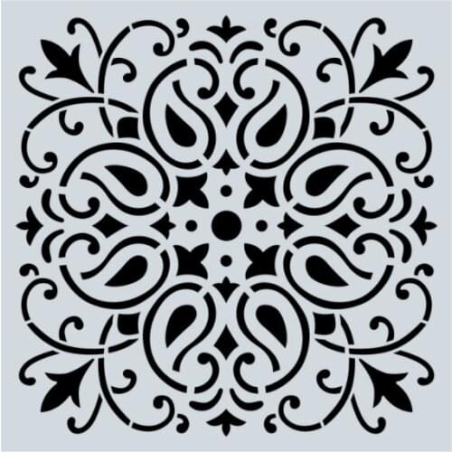 15*15 Vintage flower Layering Stencils for Diy scrapbook/photo album Decorative Embossing coloring,painting stencil,home decor