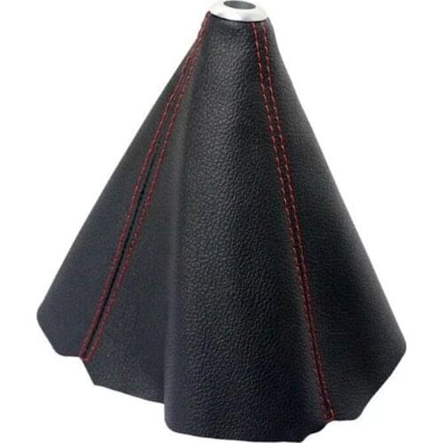 Universal Car Gear Gaiter Black PU Leather Vehicle Gear Shift Collars Knob Boot Dust Cover Brand New Car Styling Accessories