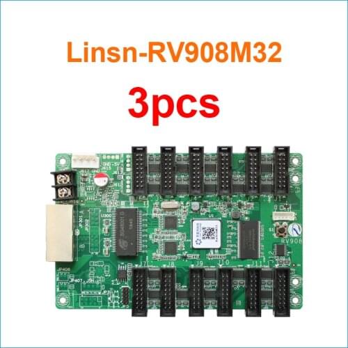 3pcs Linsn RV908 RV908M32 receiving card work with ts802d for outdoor display led rental / fixed