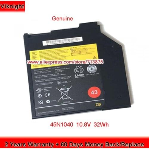 Genuine 45N1041 DVD Ultrabay Battery 45N1040 for Lenovo T400S T410S T60 T61 T420S T430S T500 R400 R500 R60 R61 T60P Z61 Z60M