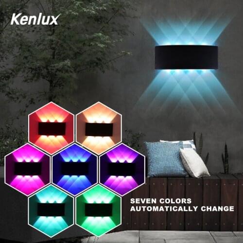 Automatically Led wall light Color RGB Outdoor up down Led wall Lamp For Home Party Bar Lobby KTV Christmas Decoration