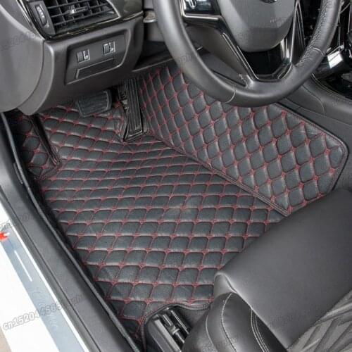 Lsrtw2017 leather car floor mat for porsche 718 Boxster Cayman 987 981 982 accessories 2018 2019 2017 2016 rug carpet 2015 2014