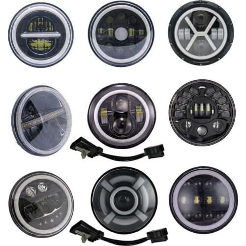 E mark number DOT Approved 7" Inch Motorcycle LED Headlight Hi/Lo Beam Assemblies Lamp Projector