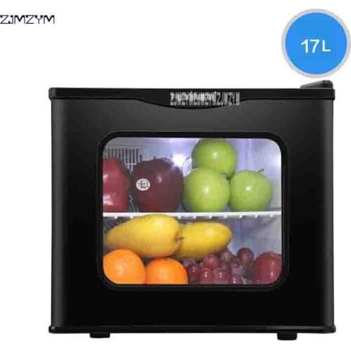 BC-17S Cold And Warm Refrigerator Single Door Refrigerated Hotel Dorm Display Cabinets Household Mini Refrigerator 220V 60W 17L