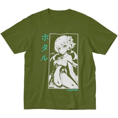 Graphic t shirts Classic Lumine Genshin Impact T Shirts Men Short Sleeved Anime Game T-shirt Merch woman tshirts Tops Tees
