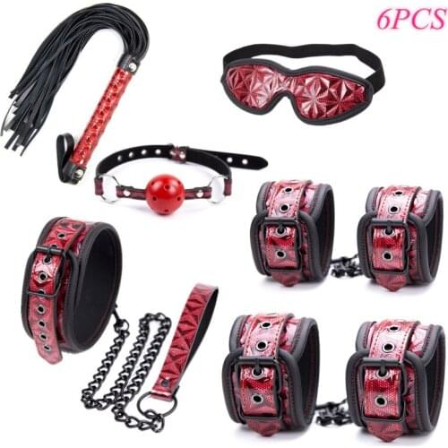 Sex Toys for Women BDSM Sex Bondage Set Handcuffs Gag Whip Erotic Adult Toys Couples Games Sex Shop Anal Butt Plug Tail Sex Toy