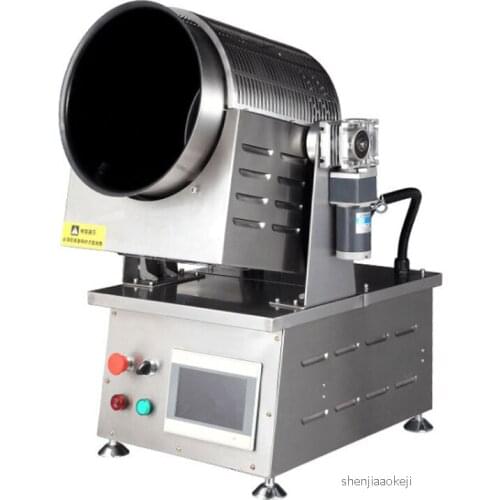 Commercial electromagnetic food cooking machine Automatic food cooker stainless steel fried machine dishes machine kitchen tool