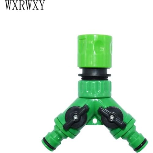 Wxrwxy Irrigation 2 way tap Quick connector 3/4 Female A tap of water irrigation valve splitter watering up 1pcs