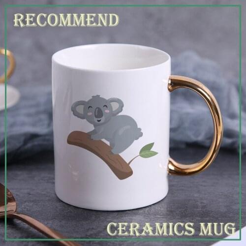 Personality Koala in the tree Mug 400ml teacup coffee ceramic mugs office cup office Drinkware couple cup gift KTDW-018