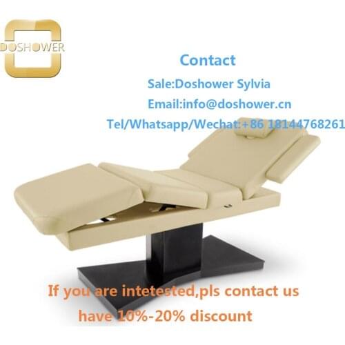 Beauty spa salon tattoo massage table with adjustable massage facial bed for eurpeon style bed with massage