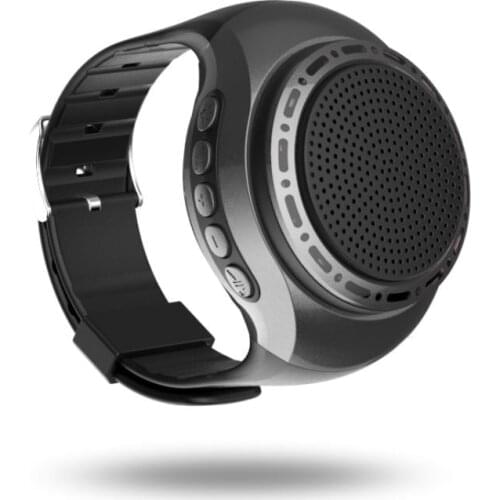 Mini Wireless Bluetooth Speaker Watch Portable Outdoor Self-timer Support FM TF Card Hands-free