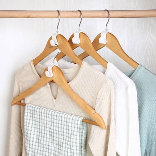 Multi-function Wardrobe Space-saving Hanger Hook Coat Hook Plastic Closet Stack Hanger Rack Bedroom Storage Wardrobe Organizer