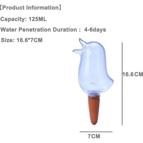 HEMAN 2pcs Garden Watering Tool Cute Birds Indoor Drip Irrigation Watering System kit Potted Plant Waterers Spike for plant