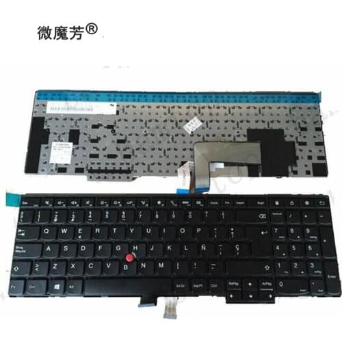 NEW Spanish laptop keyboard for Lenovo IBM ThinkPad W540 W541 W550s T540 T540p T550 L540 Edge E531 E540 SP keyboard NO backlight