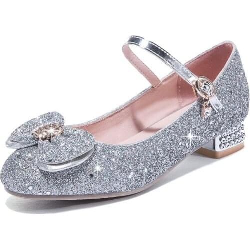 2019 age season new sweet bowknot sequins size 43 yards 29 - shallow mouth cingulate single woman shoes