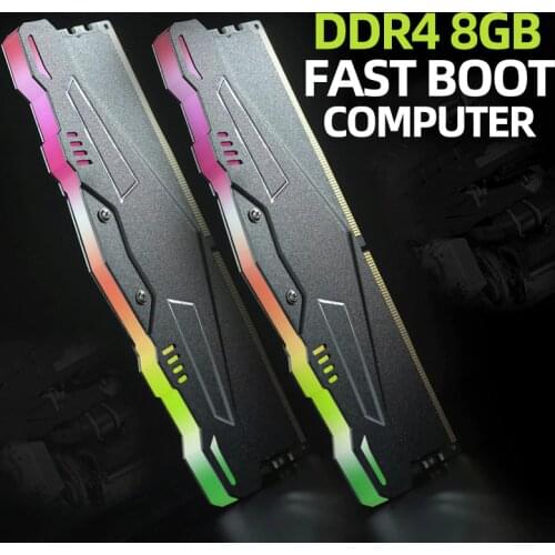 Heoriady 8gb ddr4 2666 2400 RGB ram computer memory desktop gaming cooling fin options 4GB 16GB
