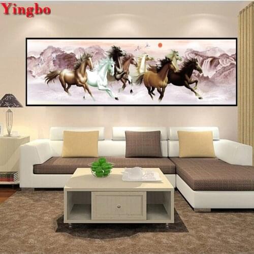 Full Square/Round Diamond Mazayka 5D Diy Diamond Embroidery Animal Horses Diamond Painting Cross Stitch Rhinestone Decoration