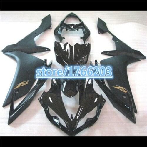 ALL BLACK Fairing For YZFR1 YZF R1 07-08 Matte gloss black YZF-R1 YZF1000 07 08 2007 2008 Body Ning
