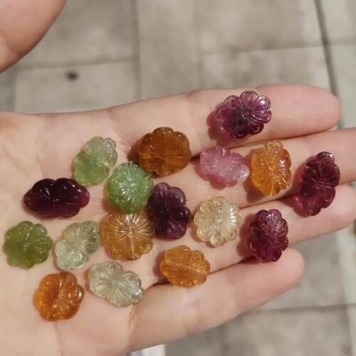 Natural rainbow Tourmaline flowers for Jewelry design