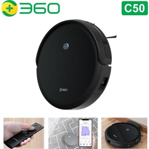 360 Botslab C50 Robot Vacuum Cleaner 2600Pa 510ml Dust Bin 300ml Water Tank Mop Smart IR Remote Control Automatic Self-charging