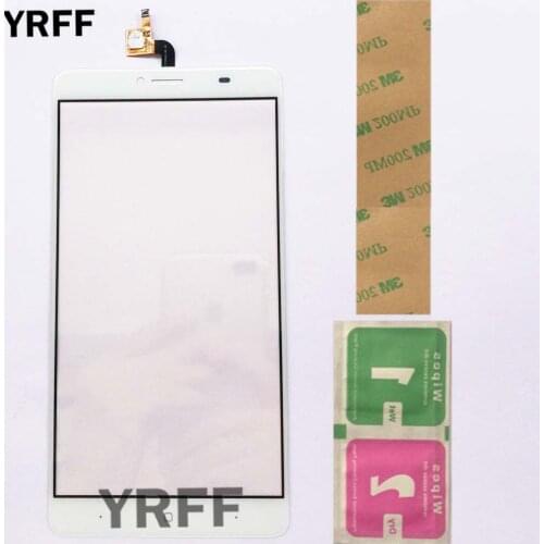 Touch Screen Front Glass For Doogee Y6 Max Touch Screen TouchScreen Digitizer Panel Lens Sensor Mobile Phone 3M Glue