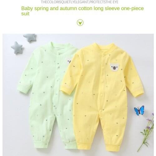 Free shipping! Spring and autumn BABY BODYSUIT single breasted long sleeve baby hatsuit