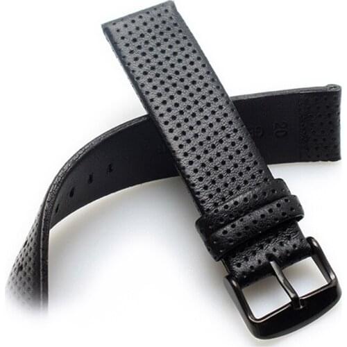 Handmade Vintage Leather Strap Watch Band Porous sweatproof Breathable Bracelet 18mm 20mm 22mm Watchband