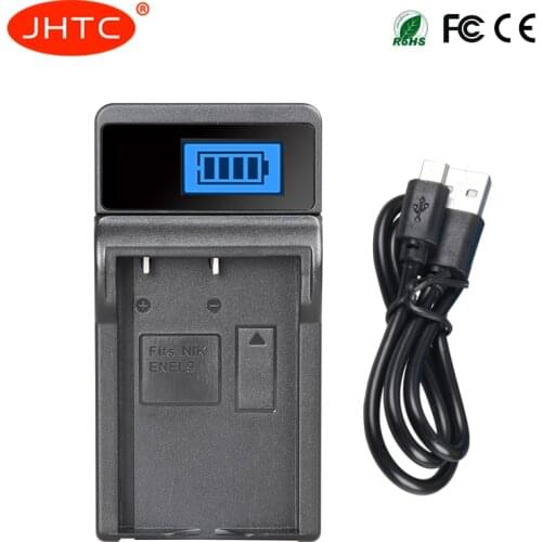 JHTC EN-EL9 EN EL9 EN-EL9a EN EL9a EL9a LCD USB Camera Battery Charger For Nikon EN-EL9a D40 D60 D40X D5000 D30