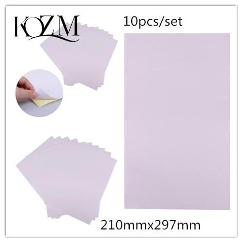 10pcs/set 210mmx297mm A4 Matt Paper Iink For Office Printable White Self Adhesive Sticker