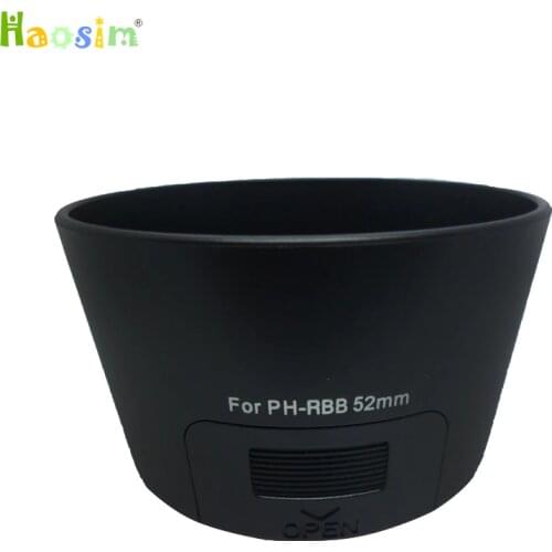 10pcs/lot For PH-RBB 52mm Camera Lens Hood for PENTAX boron Dal 50-200mm 52 mm PH RBB lens hood baynet lens protector