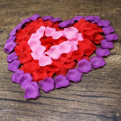 100pcs/lot Wholesale Wedding Decorations Fashion Atificial Flowers Polyester Wedding Rose Petals