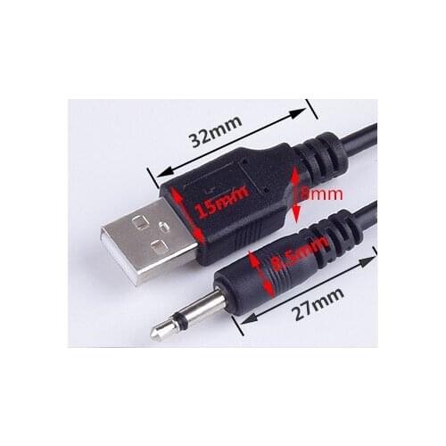 100pcs. DC3.5 charging line mobile phone MP3 MP4 audio car.3.5usb audio charging cable USB to 3.5 audio head charging cable