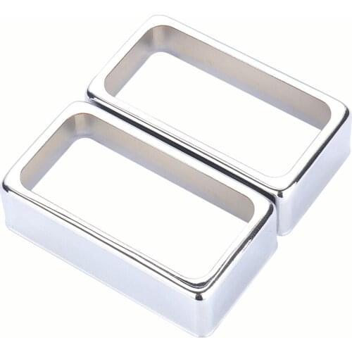 2Pcs Guitar Pickups Humbucker Pickup Cover Metal Open Style Frame Mounting Ring for LP Electric Guitar