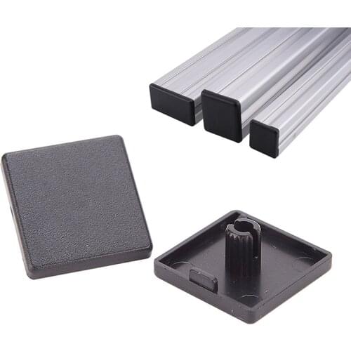 20pcs 2020 Black Plastic ABS Accessories End Cap Cover for Aluminum Profilfe Extrusion