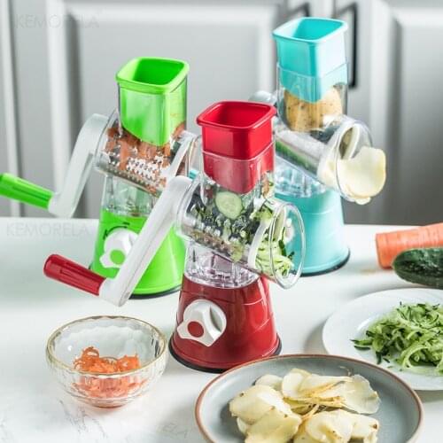 3 in 1 Manual Vegetable Cutter Multifunctional Potato Cheese Keok Grater For Vegetables Kitchen Gadgets And Kitchen Accessories
